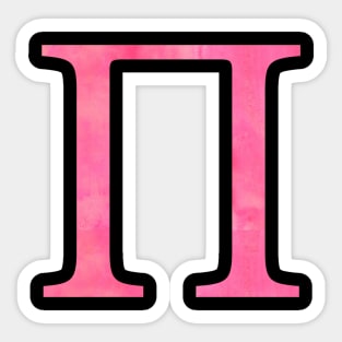 Pink Pi Sticker